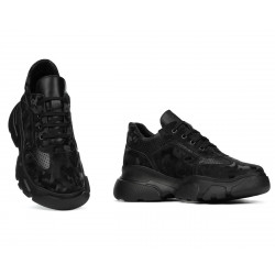 Scarpe sportive donna 6053 nero mimetico combinato