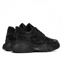 Scarpe sportive donna 6053 nero mimetico combinato