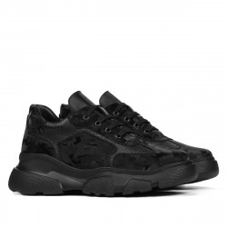 Scarpe sportive donna 6053 nero mimetico combinato
