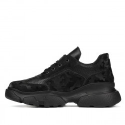 Scarpe sportive donna 6053 nero mimetico combinato
