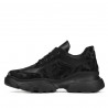 Scarpe sportive donna 6053 nero mimetico combinato