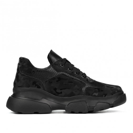 Scarpe sportive donna 6053 nero mimetico combinato