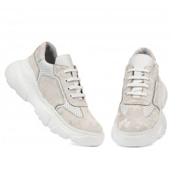 Scarpe sportive donna 6053 beige mimetico combinato