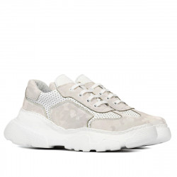 Scarpe sportive donna 6053 beige mimetico combinato