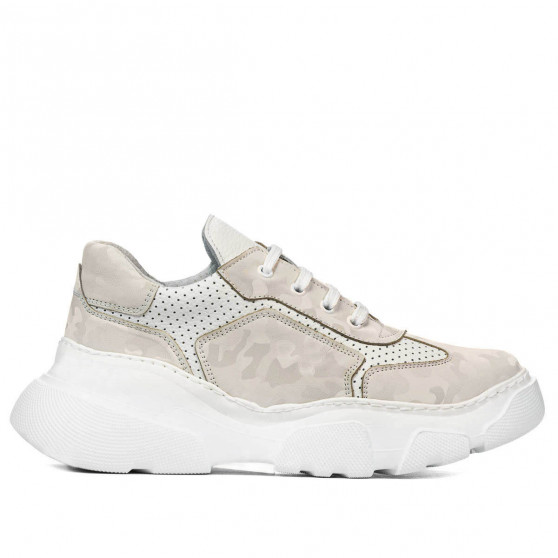 Scarpe sportive donna 6053 beige mimetico combinato