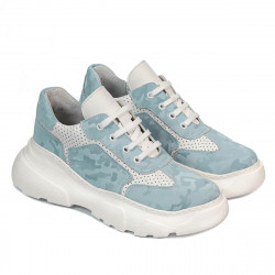 Scarpe sportive da donna 6053 blu camouflage combinato