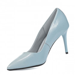 Scarpe eleganti donna 1293 vernice blu