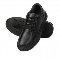 Scarpe sportive adolescenti 383 nero combinato