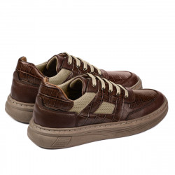 Scarpe sportive 942 marrone combinato
