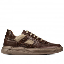 Scarpe sportive 942 marrone combinato