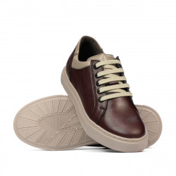 Scarpe sportive adolescenti 383 bordeaux combinato