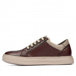 Scarpe sportive adolescenti 383 bordeaux combinato