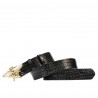 Cintura donna 01ld croco vernice antracite