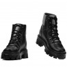 Stivaletti donna 3373 nero combinato