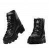 Stivaletti donna 3373 nero combinato