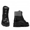 Stivaletti donna 3373 nero combinato