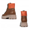 Scarponcini da donna 3373 marrone combinato