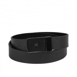 Cintura uomo 62b bicolore nero+nero opaco