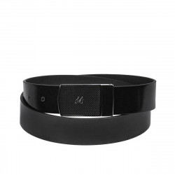Cintura uomo 62b bicolore nero+nero opaco