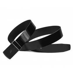 Cintura uomo 62b bicolore nero+nero opaco