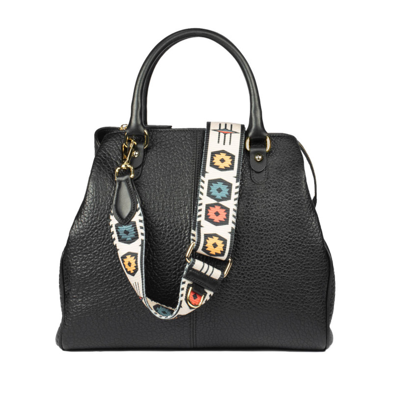 Borsa da donna a mano 002g nero