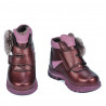 Stivaletti bambini piccoli 104c bordeaux madreperlato combinato