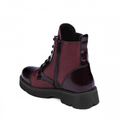 Stivaletti bambino 3029 vernice bordeaux combinato