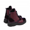 Stivaletti bambino 3029 vernice bordeaux combinato