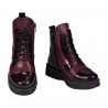 Stivaletti bambino 3029 vernice bordeaux combinato