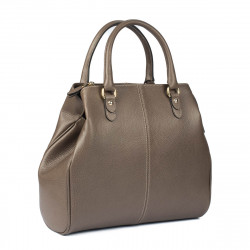 Borsa da donna a mano 002g grigio bruno