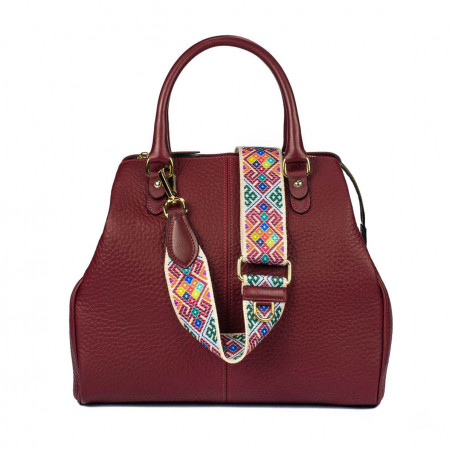 Borsa donna a mano 002g bordeaux