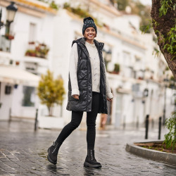 Stivali donna 3372 nero velour lifestyle