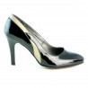 Scarpe eleganti donna 1218 vernice nero+beige