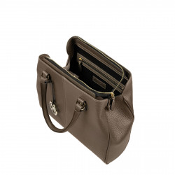 Borsa da donna a mano 002g grigio bruno