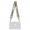 Tracolla (cinghia) 101g multicolore+beige
