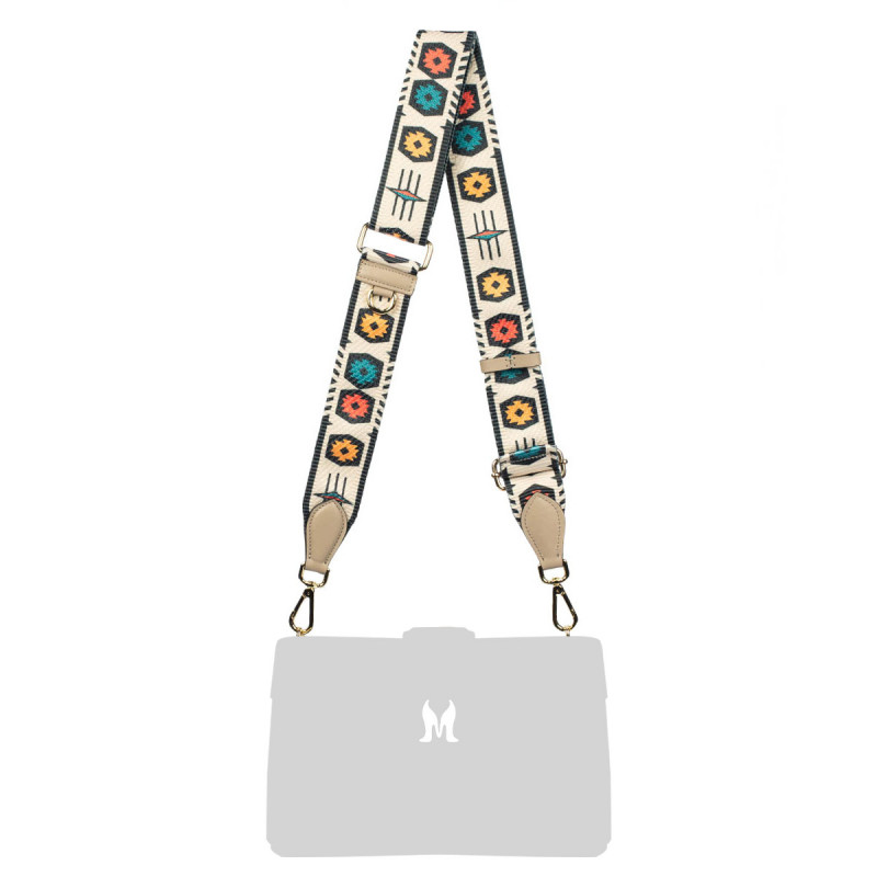 Tracolla (cinghia) 101g multicolore+beige
