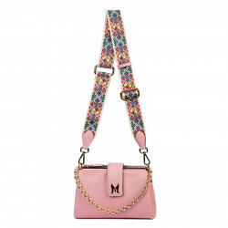 Borsa da donna a tracolla 003g rosa baby pink
