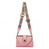 Borsa da donna a tracolla 003g rosa baby pink