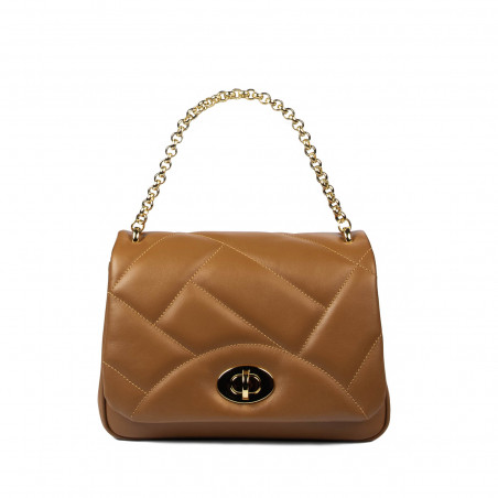 Borsa a tracolla da donna 005g cammello