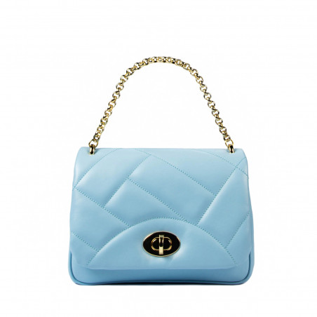 Borsa da donna a tracolla 005g blu chiaro
