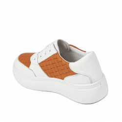 Scarpe sportive donna 6059 bianco+arancione
