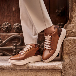 Scarpe casual/sport 6048 marrone combinato lifestyle