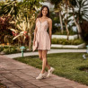 Scarpe casual donna 6047 beige combinato lifestyle