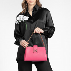 Borsa a tracolla donna 003g fucsia