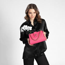 Borsa a tracolla donna 003g fucsia
