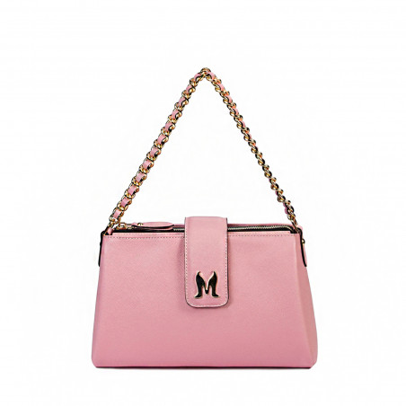 Borsa da donna a tracolla 003g rosa baby pink