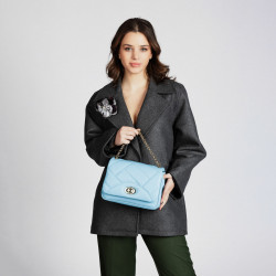 Borsa da donna a tracolla 005g blu chiaro lifestyle