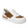 Scarpe sportive donna 6059 bianco+cammello