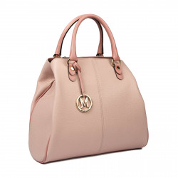 Borsa da donna a mano 002g rosa combinato
