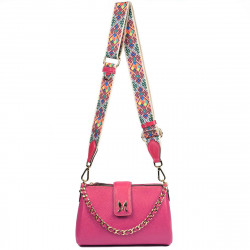 Borsa a tracolla donna 003g fucsia